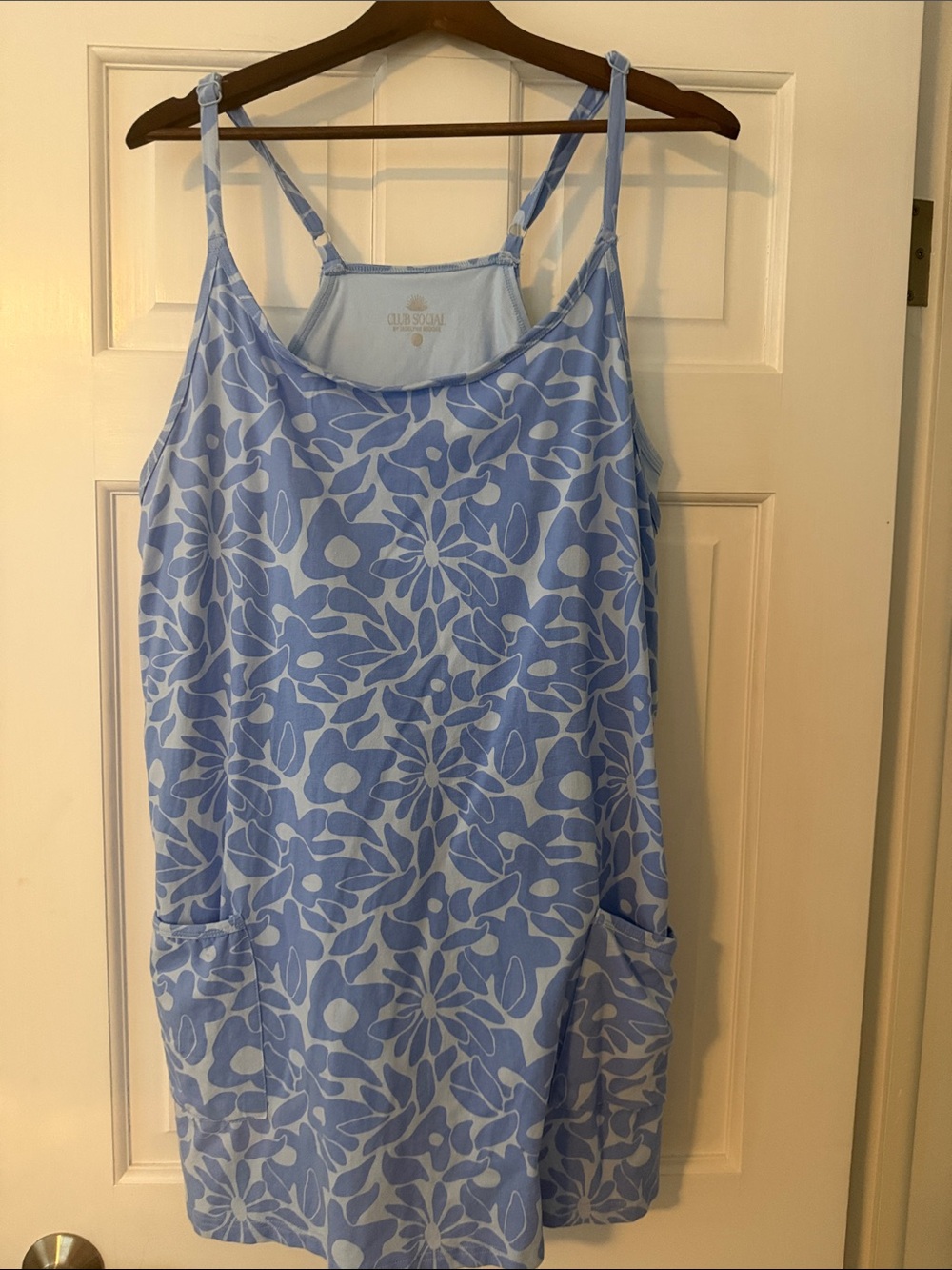 Club Social Romper Dress with pockets